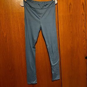 Honey & Lace soft blue leggings Large